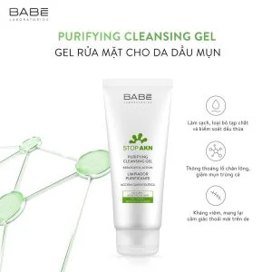 công dụng sữa rửa mặt purifying cleansing gel