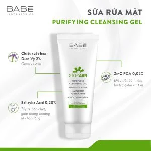 sữa rửa mặt Babe có cytobiol iris