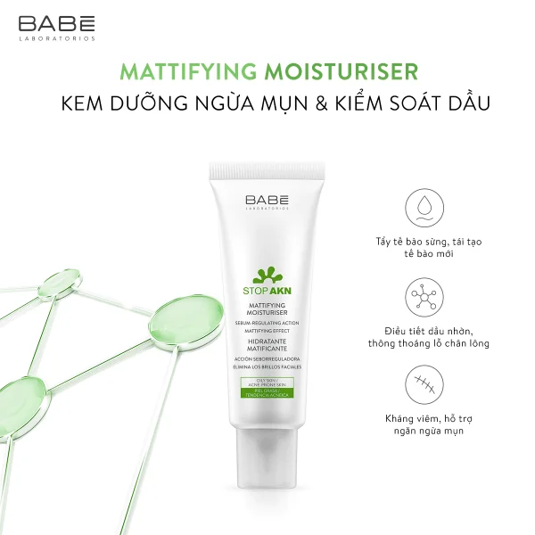 kem dưỡng kiềm dầu mattifying moisturiser