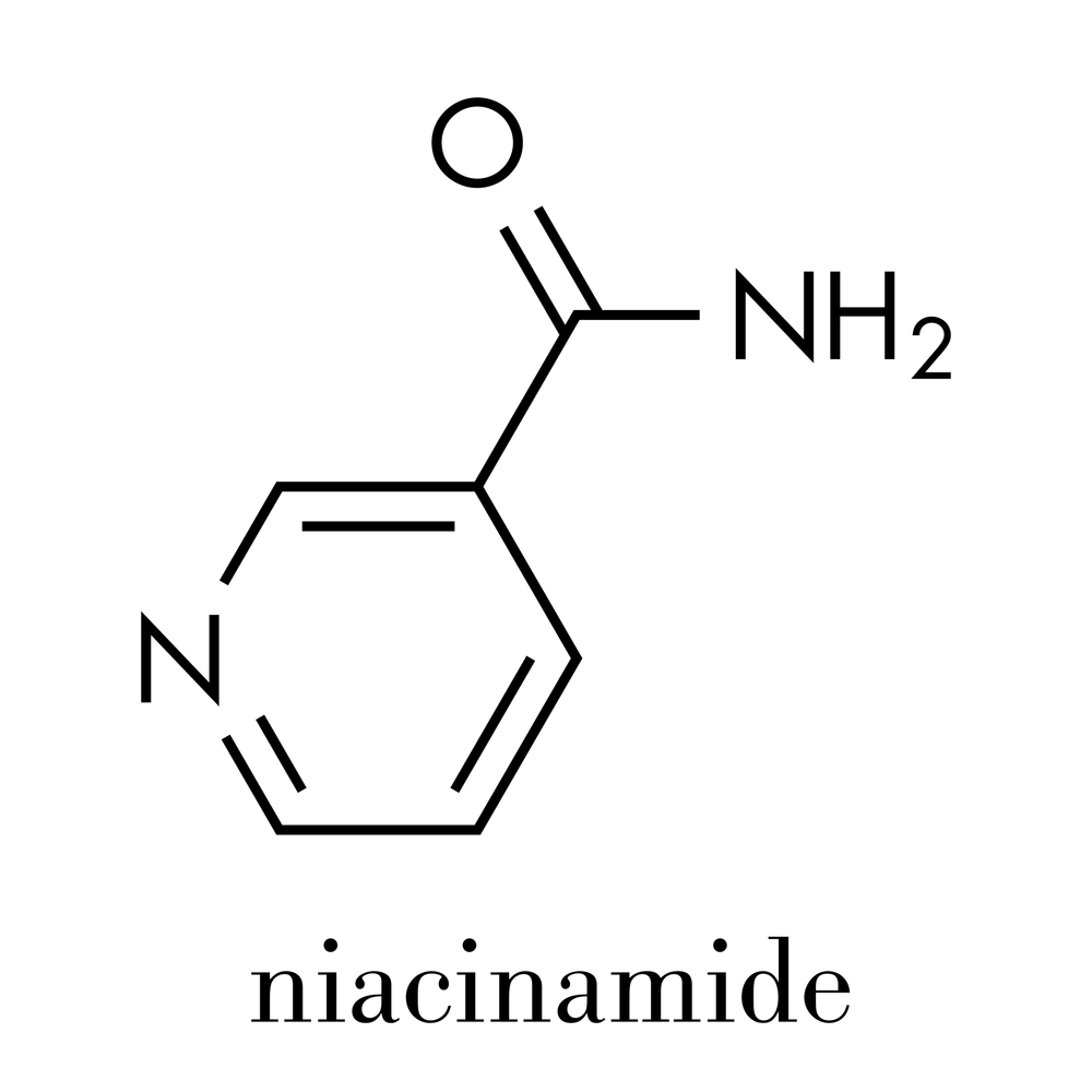 cấu trúc phân tử niacinamide